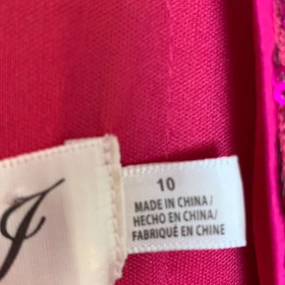 Eliza J Pink Sequins Mini Dress Size 10 Long Sleeve Cocktail Party Event Glam - Picture 6 of 16